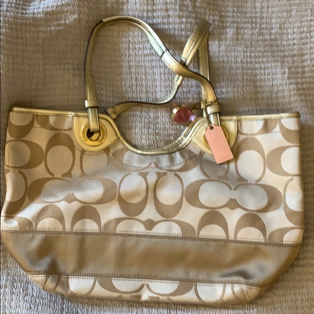 Gold Coach Handbag- GUC